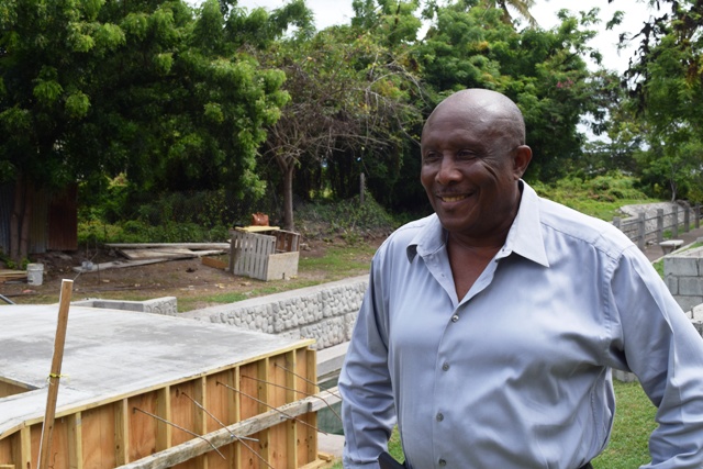 Permanent Secretary in the Ministry of Tourism Carl Williams at the site of Phase Two of the Bath Stream Rehabilitation Project of May 12, 2016